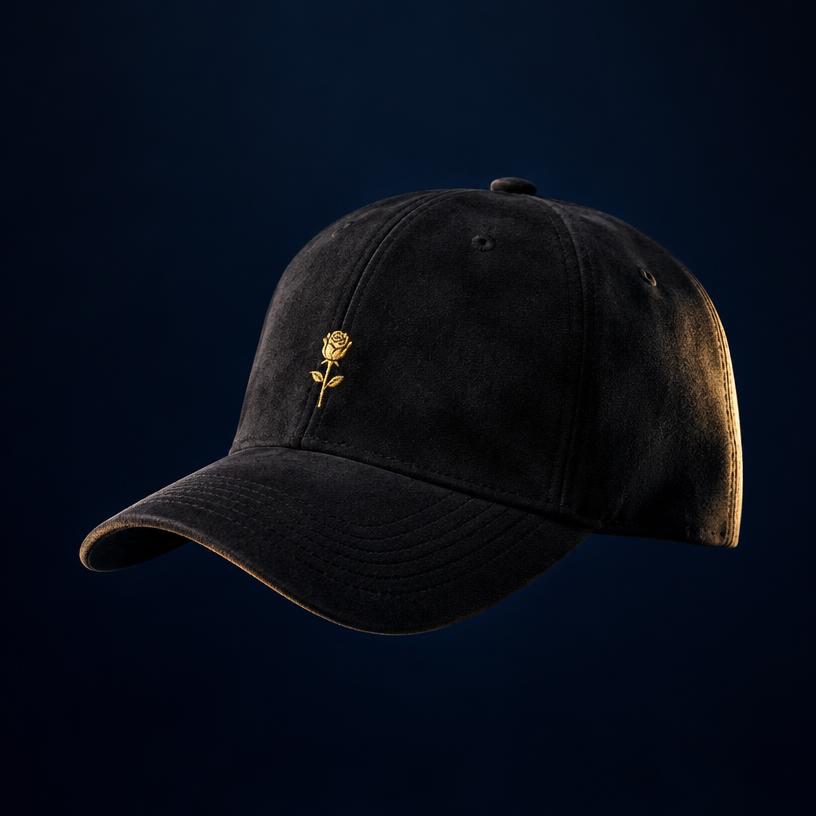 Rose Suede Cap